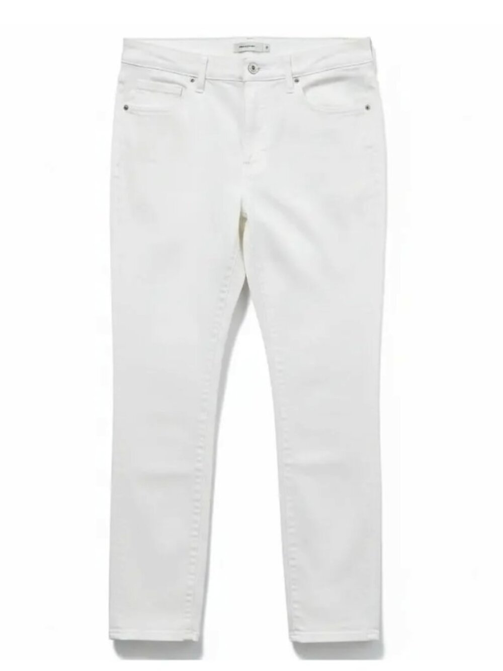 Everlane High Rise Skinny Ankle Jeans White Stretch Denim Midweight NWT Size 30